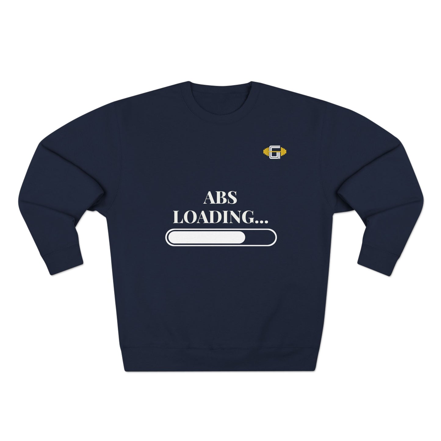 "Abs Loading" Crewneck Sweatshirt - Perfect for Fitness Enthusiasts & Casual Comfort