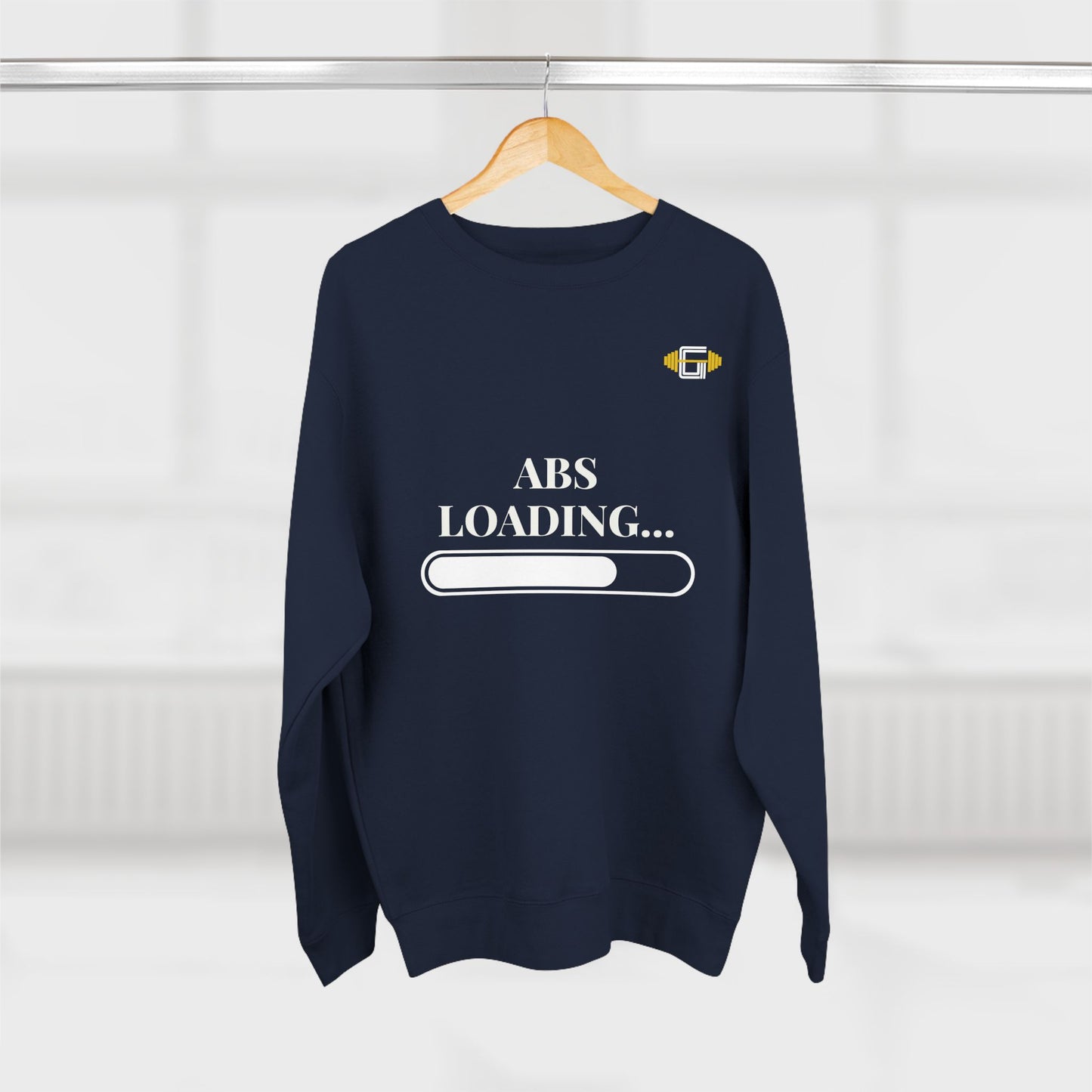 "Abs Loading" Crewneck Sweatshirt - Perfect for Fitness Enthusiasts & Casual Comfort