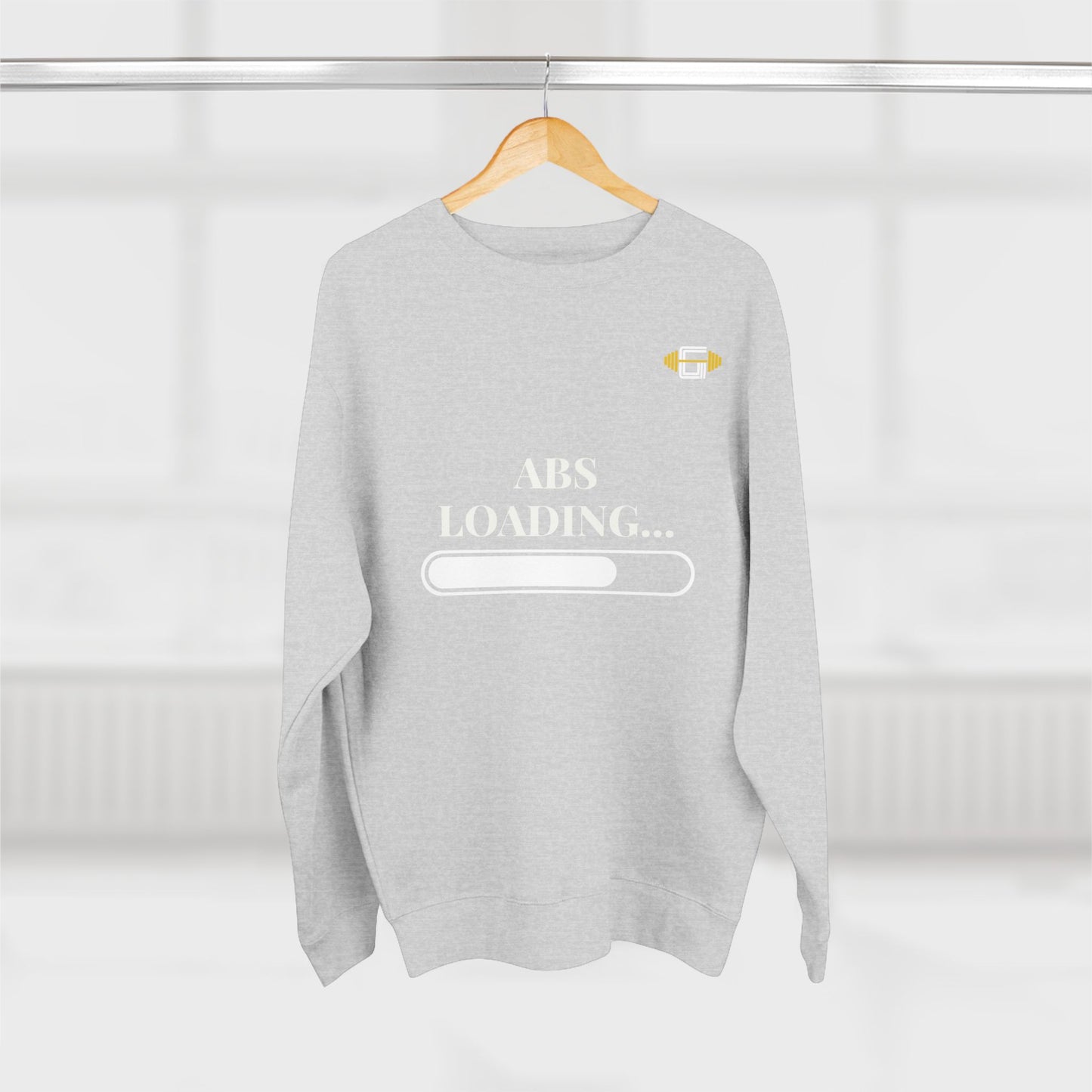 "Abs Loading" Crewneck Sweatshirt - Perfect for Fitness Enthusiasts & Casual Comfort