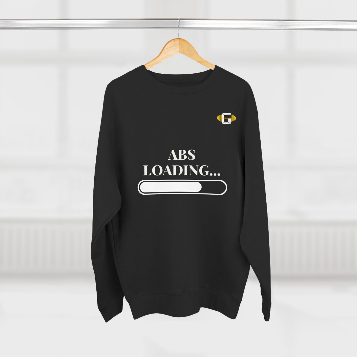 "Abs Loading" Crewneck Sweatshirt - Perfect for Fitness Enthusiasts & Casual Comfort